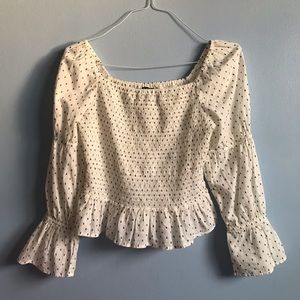 🌹bubble sleeve off the shoulder top